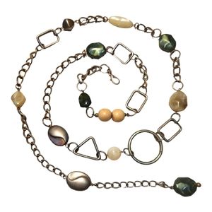 BELT OS SILVER RETRO CHAIN BELT